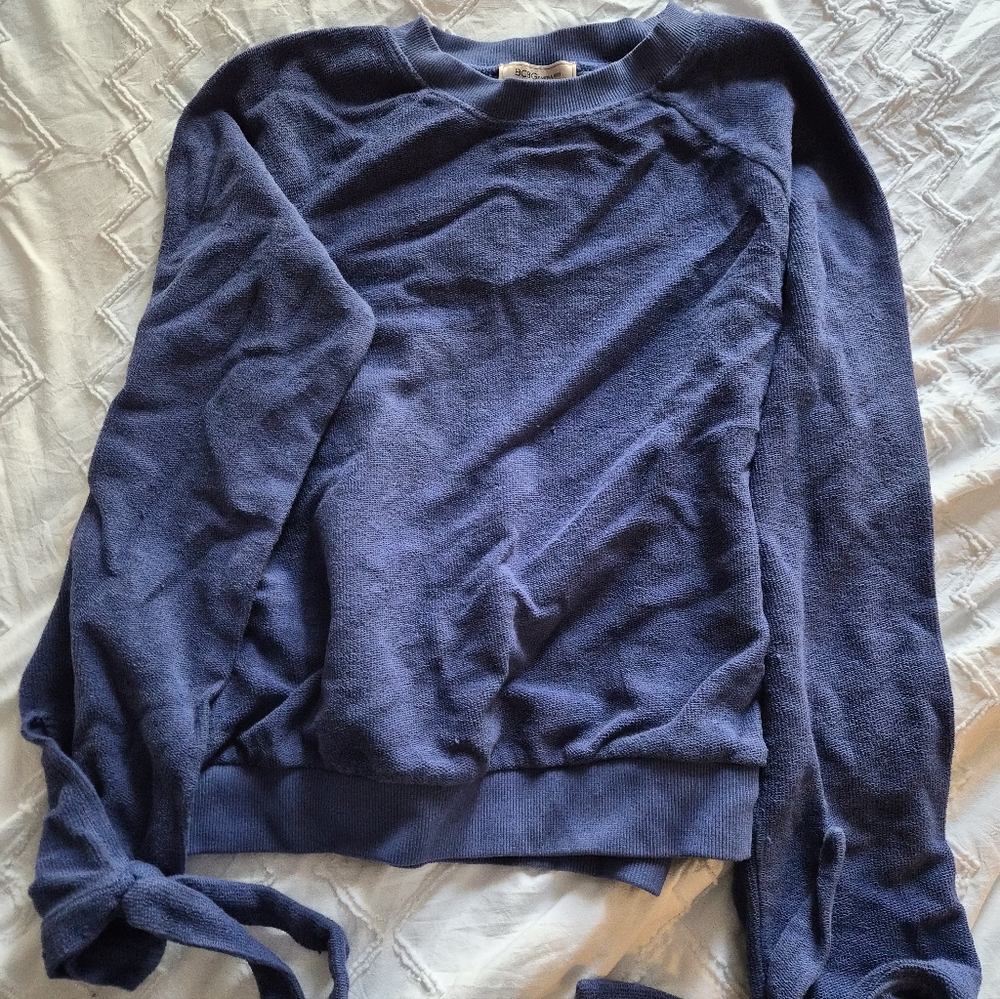 BCBGeneration Navy Crew Neck Sweater